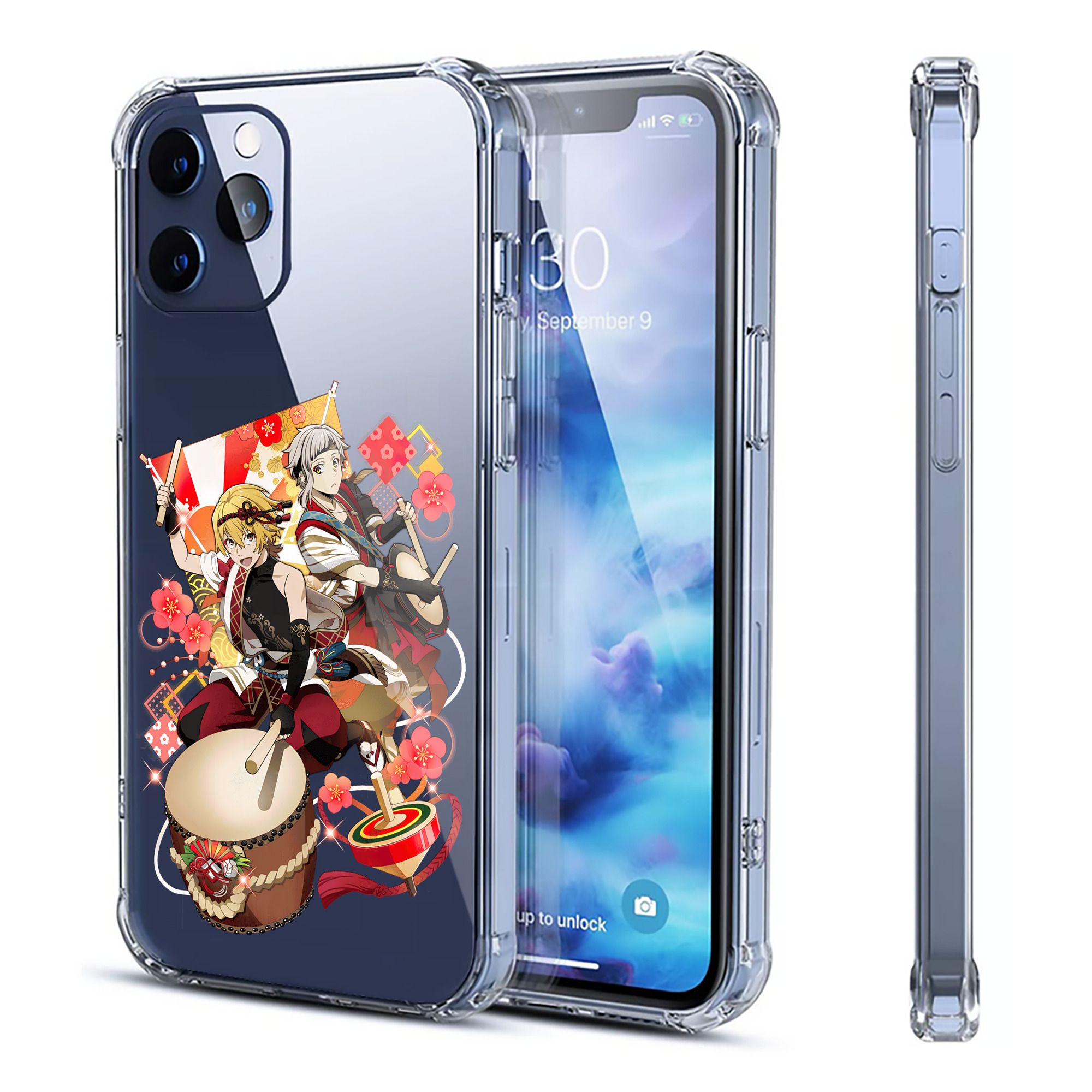 （画像用） 文豪ストレイドッグス Bungo Stray Dogs 【iPhone 12シリーズ対応】透明スマホケース（クリアソフトケース）